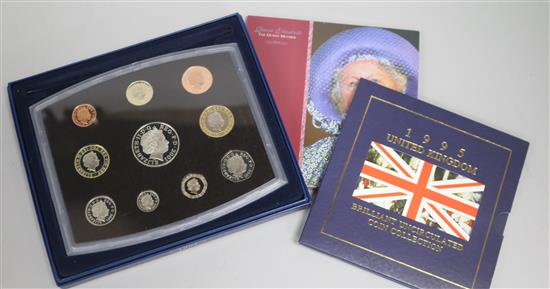 A group of Royal Mint cased proof coins, some silver